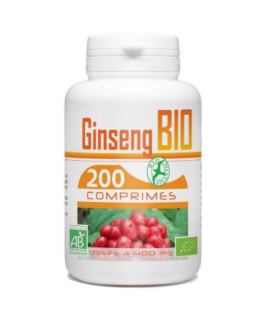 Organic Ginseng - 400 mg - 200 tablets
