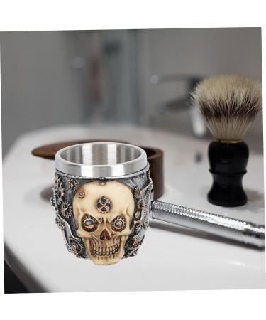 Frcolor Stainless Steel Shaving Cup - Foam Shell Razor Holder for Men | Durable Soap Bowl & Brush Tool - Buy Online on GoSupps.com