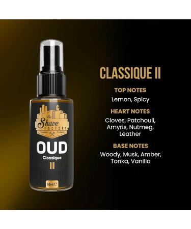 the shave factory After Shave Cologne - a fragrant essence for perfect aftershave care for a long-lasting feeling of freshness and comfort (1.69 fl. oz (50ml) Oud II Classique) Oud II Classique 1.69 Fl Oz (Pack of 1) - Buy Online on GoSupps.com