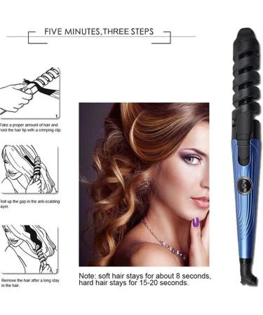 Buy Automatic Curling Iron | Fast Heating Auto Rotating Hair Curler for All Hair Types - Long & Short Thick & Straight - Buy Online on GoSupps.com