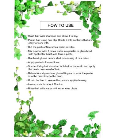 Henna Based Hair Color 10 g (Pack of 10) (Natural Black) - Buy Online on GoSupps.com