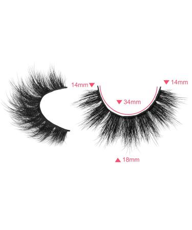 Newcally Fluffy 18MM Faux Mink False Eyelashes - 12 Pairs Dramatic Thick Volume Lashes Pack | Soft & Reusable Multipack for F-VOLUME Look - Buy Online on GoSupps.com
