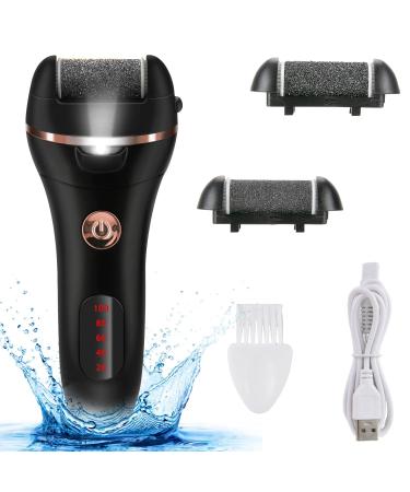 Electric Callus Remover for Feet  NiceBirdie Foot File Callus Remover Feet Scrubber Dead Skin PedicureTools Kit Rechargeable Electronic Waterproof Foot Care Supplies(Black)