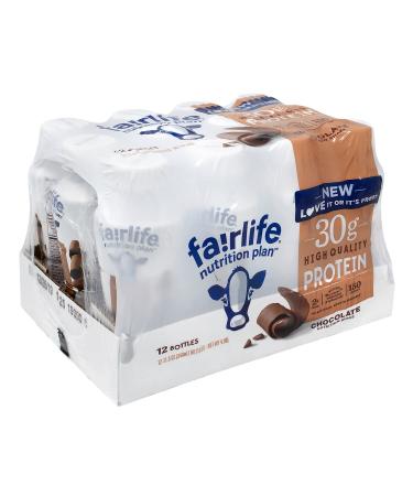 Fairlife Nutrition Plan High Protein Chocolate 30g Shake, Gelatin Free, 11.5fl.oz, 12 Pack