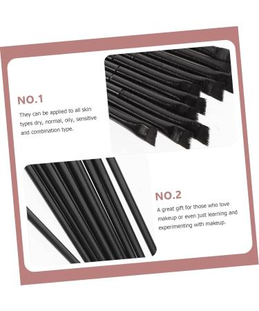 Healeved 60 Pcs Eyeliner Brush Eye Shadow Brush Eye Pencil Eyeliner Brow Brush Angled Makeup Tool Black  - Buy Online on GoSupps.com