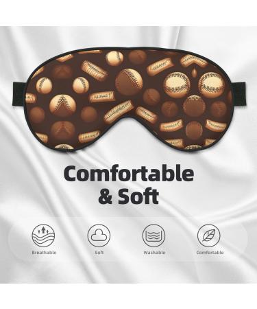 Buy Retro Brown Print Sleep Eye Mask | Soft Eyeshade for Travel & Naps | Unisex Design - International Shipping Available - Buy Online on GoSupps.com