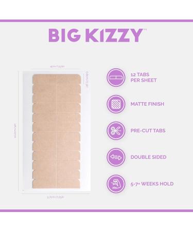 Buy Big Kizzy Regular Hold Tape - 144 Tabs | Strong Natural Hold for Extensions - Lasts 5-7+ Weeks - International Shipping Available - Buy Online on GoSupps.com