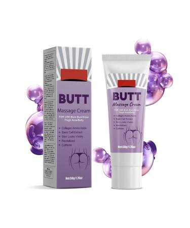 Butt Cream Butt Enhancement Cream Moisturizing Smoothening Thigh and Butts Firming Body Cream for Maximum Strength Lifted and Firm Tightens Skin Faster Thicker Bigger Results 1.76 oz
