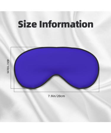 Dark Blue Sleep Mask - Double-Sided Adjustable Eye Covers for Perfect Shading & Reduced Eye Edema - Soft & Comfortable for Enhanced Sleep - Buy Online on GoSupps.com