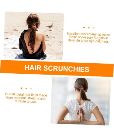 Beavorty hair tie scrunchies for girls womans rings hair accessories for women girls ponytail rings hair bobbles scarfs for women Elk Petal Hair Scrunchies Practical Hair Scrunchies Hanfu - Buy Online on GoSupps.com
