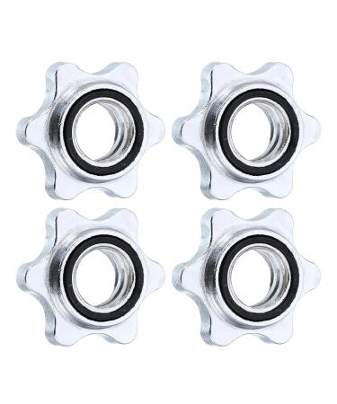 QUARKZMAN Dumbbell Lock Screw Clamps 28mm Non-Slip Locking Clamps for Dumbbell Weights 4 Sets