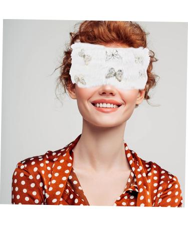 Gatuida Elastic Eye Covers - 12 Pcs Plush White Eye Masks for Travel Sleep & Protection | Soft Safety Eye Shades - Buy Online on GoSupps.com