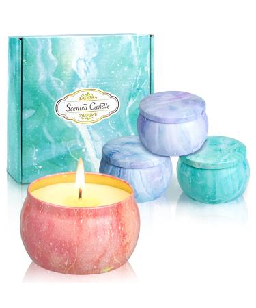 Scented Candles Gifts for Women Aromatherapy Candles for Home Scented 100% Natural Soy Candles Birthday Gifts for Her Girlfriend Mom Mother's Day starry Sky 4 Pcs