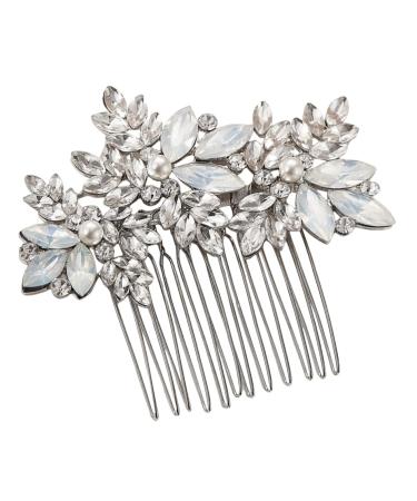 MAGICLULU Comb Wedding Headpiece for Bride Wedding Hair Accessories for Brides Bride Hair Accessory Bridal Headpieces for Wedding Bridal Hair Decor Tiara Rhinestones Alloy Hair up Miss