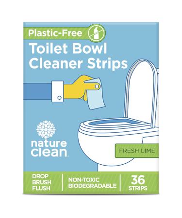 Nature Clean Natural Toilet Bowl Cleaner Strips 36 count, Non-Toxic Plastic-Free Packaging, Eco-Friendly & Septic Safe Toilet Cleaner Strips, Biodegradable Cleaning Strips Remove Stain & Odors, Refresh Toilets & Bathroom. No Bleach, No Chlorine. No Splash - Buy Online on GoSupps.com