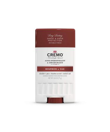 Cremo Anti-Perspirant & Deodorant No. 08 Bourbon & Oak 2.65 oz (75 g)