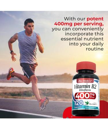 FITO MEDIC'S Lab | Vitamin b2 |120 Capsules | 400 mg | riboflavin 400mg | b2 Vitamin 400mg | b2 | riboflavin | Ultra high Absorption. - Buy Online on GoSupps.com