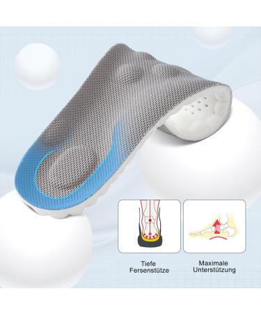 3 Pairs Memory Foam Shoe Insoles Comfort Massage Insoles for Women Men Arch Support Cushioning Sports Insoles Replacement Innersoles for Trainers Walking Shoes Wellies Running Shoes 41-42(265mm) - Buy Online on GoSupps.com