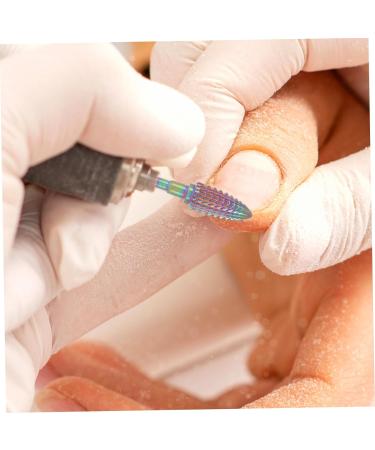 Acrylic Nails Acrylic Drill Bits Manicure Drill Bit Nail Salon Tool Nail Drill Bit Nail Bits for Women Exfoliating Nail Clippers Pusher Grinding Head Women's Nail Flakes Plastic 5.4x1.2cm Colorful - Buy Online on GoSupps.com