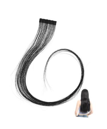 Minkissy 55 cm Tape in Hair Extensions Invisible Double-Sided Tape Natural Hair Extensions Straight Seamless Skin Weft Tape Hair Extensions