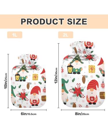 Merry Christmas Wichtel Gift | 1L Heat Bottle for Pain Relief | Hot Water Bag & Hot Pack for Headache & Back Pain - Buy Online on GoSupps.com