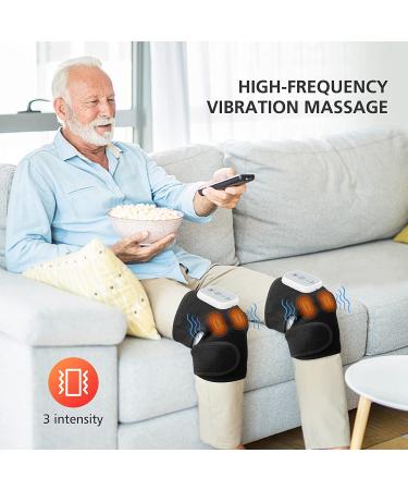 Comfier Cordless Knee Massager Heating Pad - Electric Heated Knee Brace for Pain Relief - Buy Online on GoSupps.com