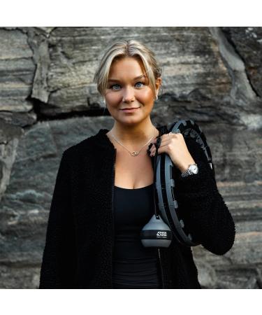 Johan & John Smart Weighted Hula Hoop - Infinity Hoop for Weight Loss & Fitness - Scandinavian Design - 28 Detachable Knots - Carrying Bag - Black - Buy Online on GoSupps.com
