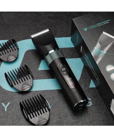 Professional Cordless Hair Clippers for Men - Adjustable Waterproof Electric Hair Trimmer & Beard Clipper with 5 Speed Motor - Rechargeable Haircut Tool - Buy Online on GoSupps.com
