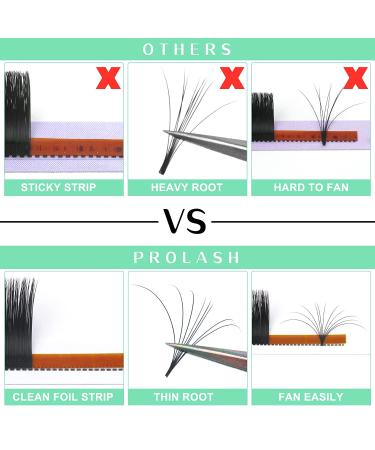 Easy Fan Volume Lashes D-0.05-9-16 Rapid Blooming Mega Volume Lash Extensions - C D Curl - Buy Online on GoSupps.com
