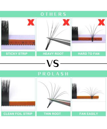 Easy Fan Lashes C-03-12 | Self-Fan Eyelashes for Volume | C D Curl Eyelash Extensions 8-15mm Length - Buy Online on GoSupps.com