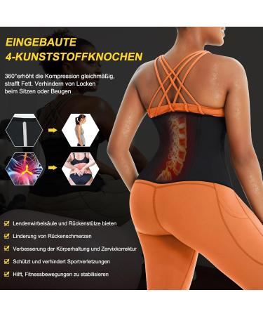 Junlan Waist Trainer Belt for Women - Slimming Sweat Corset & Fitness Belt for Weight Loss - Buy Online on GoSupps.com
