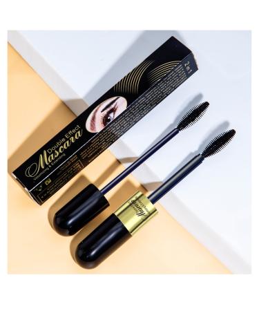 Thrive Mascara Black 2 in 1 4D Silk Fiber Lash Cosmetics Vibely Mascara 5x Volume Exquisitely Natural Lengthening Thickening Smudge Proof for Long-Lasting  Softer Tip  Filter Design No Clumping Superstrong.
