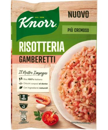 Knorr Knorr Risotto Gamberetti Pack of 12 rice shrimp 175g 100% Italian