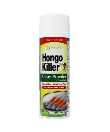 HONGO KILLER Antigungal Foot Spray Powder, 4.6 Ounce Foot Powder Spray,Clear