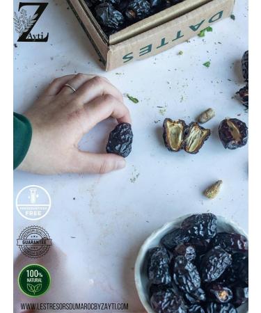 DATTES AJWA D NOYAUT ES 300g | DATTES FRA CHES PREMIUM D'ARABIE SAOUDITE 100% NATURELLE DE LA QUALIT LA PLUS FINE. (D NOYAUTER) - Buy Online on GoSupps.com