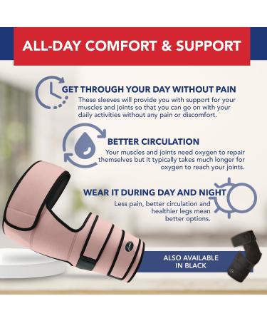Doctor Developed Hip Support Brace for Piriformis Syndrome & Sciatica Pain Relief - Thigh Compression Sleeve for Hamstring Support - Hip Brace for Women & Men - Includes Doctor Handbook - L/XL Pink - Buy Online on GoSupps.com