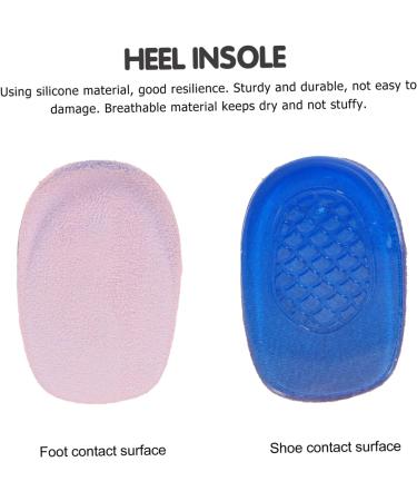 FOMIYES Gel Insole Heel Pads - Anti-Sweat & Shock-Absorbing Silicone Heel Cups | 6 Pairs | Assorted Colors | Perfect for All Shoe Types - Buy Online on GoSupps.com