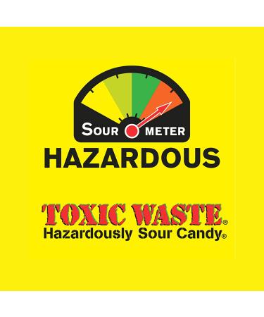 Toxic Waste 1lb Assorted Sour Candy Bag - 5 Flavors: Apple, Watermelon, Lemon, Blue Raspberry, Black Cherry - Buy Online on GoSupps.com