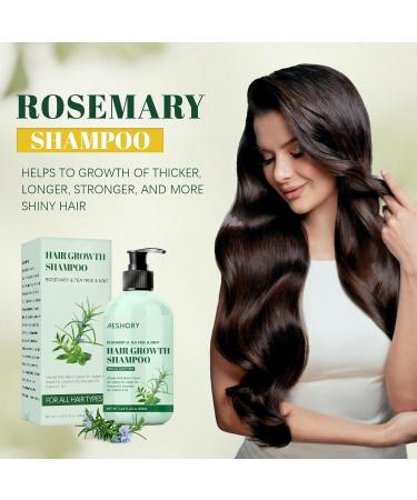 Rosemary Hair Growth Shampoo | Strengthening Rosemary Mint Formula with Tea Tree Biotin & Castor Oil for Thinning Hair - 11.8 Fl. oz - Buy Online on GoSupps.com