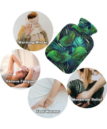 Naanle Tropical Leaf Hot Water Bottle - 2L Heat Bottle for Back Pain Relief Hand & Foot Warmer Neck Warmth & Cold Therapy - Buy Online on GoSupps.com