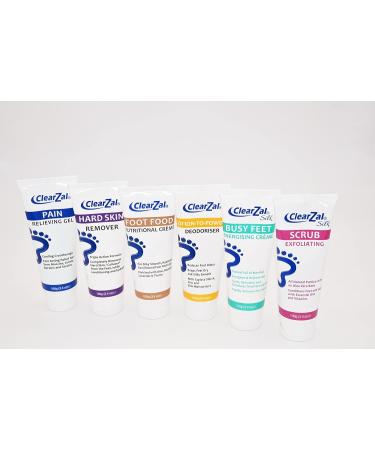 Clearzal Busy Feet Cooling Energizing Foot Cream with Menthol - Pain Relief for Tired Achy Feet - Refreshes, Rejuvenates, and Helps with Neuropathy - 3.4 oz - Buy Online on GoSupps.com