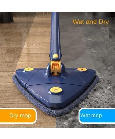 MOUSKE 360 Degree Rotatable Adjustable Cleaning Mop reusable Vadrouille - Adjustable handle rod design Car Wash Microfiber Mop with 2 Coral Velvet Mop Head for Home Ceiling Cleaning Tool - Buy Online on GoSupps.com