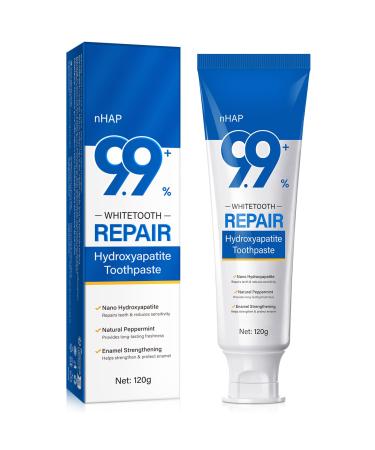 9.9% Hydroxyapatite Toothpaste Protects Enamel and Strengthens Teeth Cleans and Cares for Oral Health Freshens Breath Non-Irritating Natural and Safe 4.23 Oz 2.1 Ounce (Pack of 1)