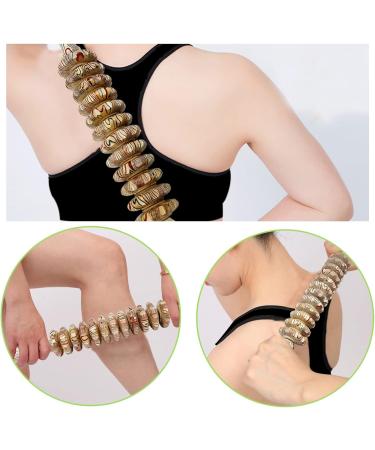 Natural Wooden Back Massage Roller - 12 Rotating Handle for Deep Tissue Relief Cellulite Treatment Neck & Body Massage 44cm - Shop Internationally! - Buy Online on GoSupps.com
