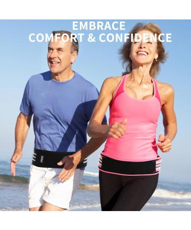 SI Belt - Sacroiliac Hip Support for Sciatica & Lower Back Pain Relief - Adjustable Brace for Women & Men (Hip Size 30-46) - Black - Buy Online on GoSupps.com