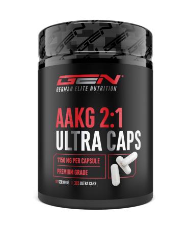 AAKG Ultra Caps - 365 g lules contenant chacune 1150 mg de L-arginine alpha-c toglutarate pur - Acide amin pur issu de la fermentation v g tale - Hautement dos