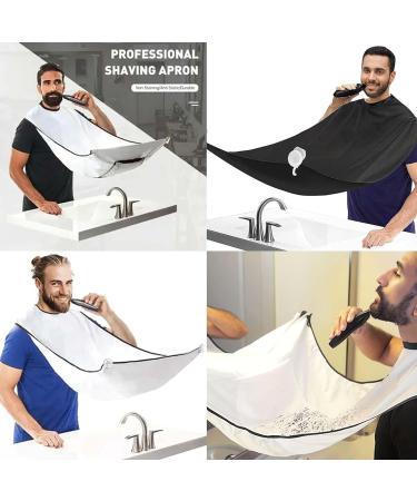 CBRPVT 2 PCS Beard Bib with 4 Suction Cups Beard Catcher Shaving Bib Beard Apron Beard Accessories Beard Hair Catcher for Shaving And Trimming - Buy Online on GoSupps.com