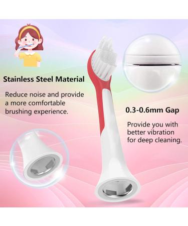 8 Pack Kids Replacement Heads for Philips Sonicare Kids Toothbrush - Soft Bristles - Compatible with hx6320 hx6321 hx6032/94 hx6331 hx6340 - Ages 7+ - Red-green - Buy Online on GoSupps.com