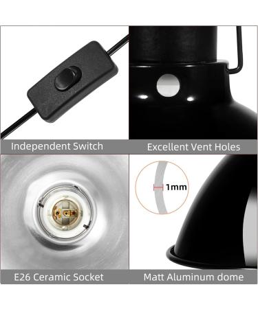 Deep Dome Lamp Cap Lamp Fixture Optical Reflection Cover for Reptile Glass Terrariums B0BYWSSK5P (8.5IN) - Buy Online on GoSupps.com