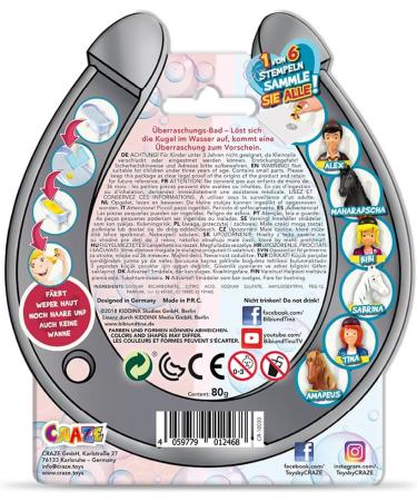 Buy INKEE Bibi Blocksberg & Tina Bath Bombs - Fun Children's Bath Bombs with Surprise! - Buy Online on GoSupps.com